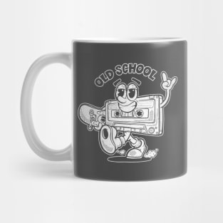 Old School Cassette Tape Character Mug